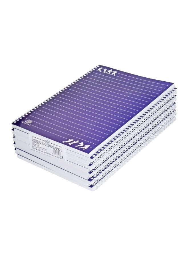 FIS Hard Cover Notebook Single Line A4, 100-Sheets 5-Piece - FSNBA419-05 - Image 1